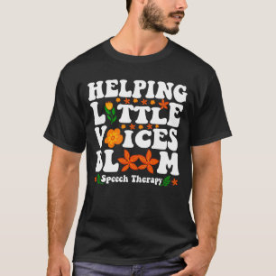Camiseta Ajudando Pequenas Vozes a Florescer Terapia da Fal