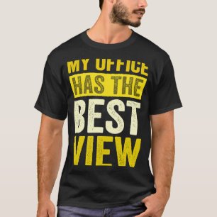 Camiseta Ajudante de Bordo Piloto Meu Escritório Tem A Melh