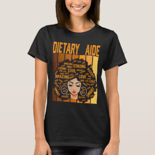 Camiseta Ajudante Dietético Poderoso Mês da História Negra