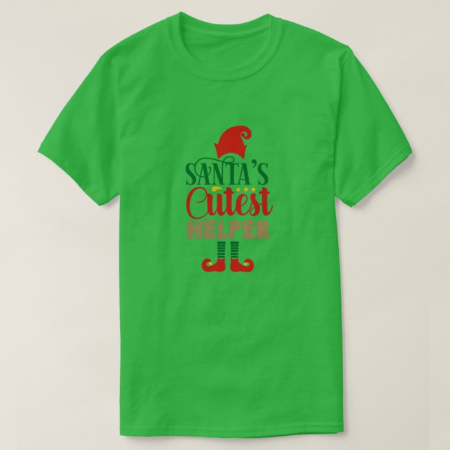 Camiseta ajudante especial santas01 (Frente do Design)