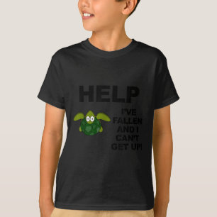 Camiseta Ajude-me a cair e não consigo levantar-me.