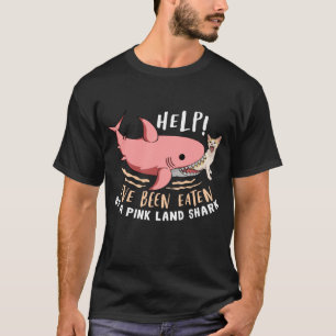 Camiseta Ajude-me a comer gatinho por um tubarão-terra ros