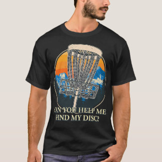 Camiseta Ajude-me a encontrar os meus amigos do disco Golf 