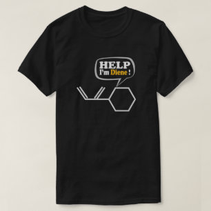 Camiseta Ajude-me a ser dieno, Química engraçada