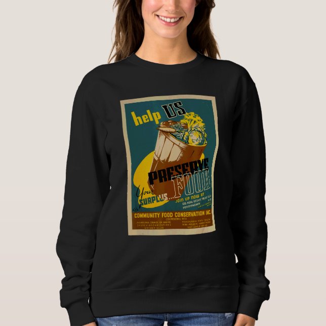 Camiseta Ajude-nos a Preservar a Conservação de Alimentos E (Frente)