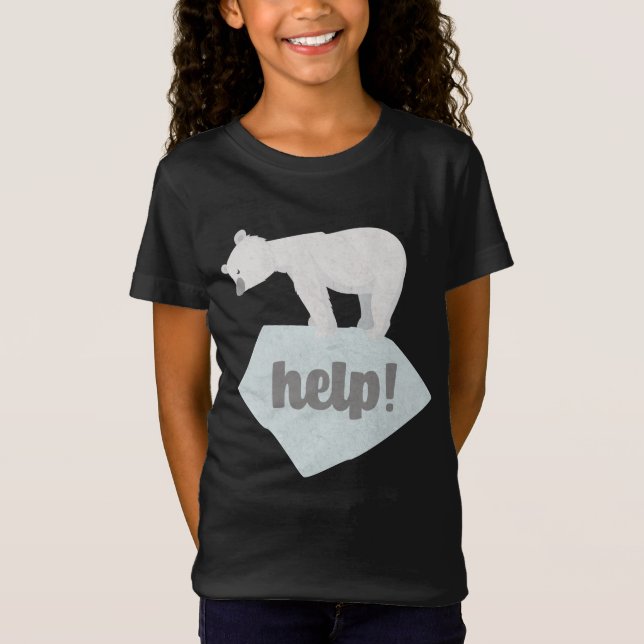 Camiseta Ajude o Urso Polar (Frente)