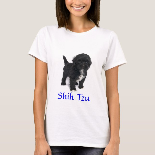 Camiseta Ajustado de Boneca Shh Tzu (Frente)