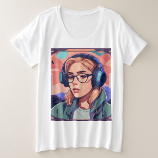 CAMISETA AJUSTADO DE TAMANHO MAIS