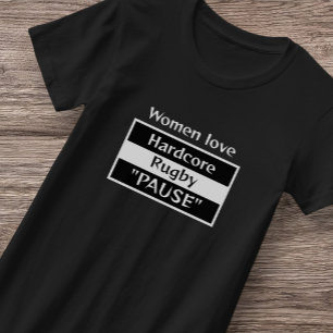 Camiseta Ajustado duro de râguebi fino