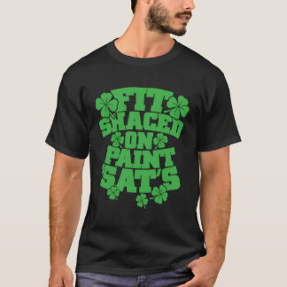 Camiseta Ajustado Esmaecido Na Bebida Do Dia de São Patríci