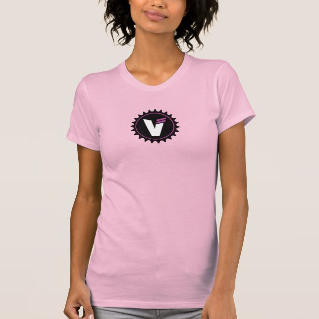 Camiseta Ajustado fina, Canvas, de uso feminino (Frente)
