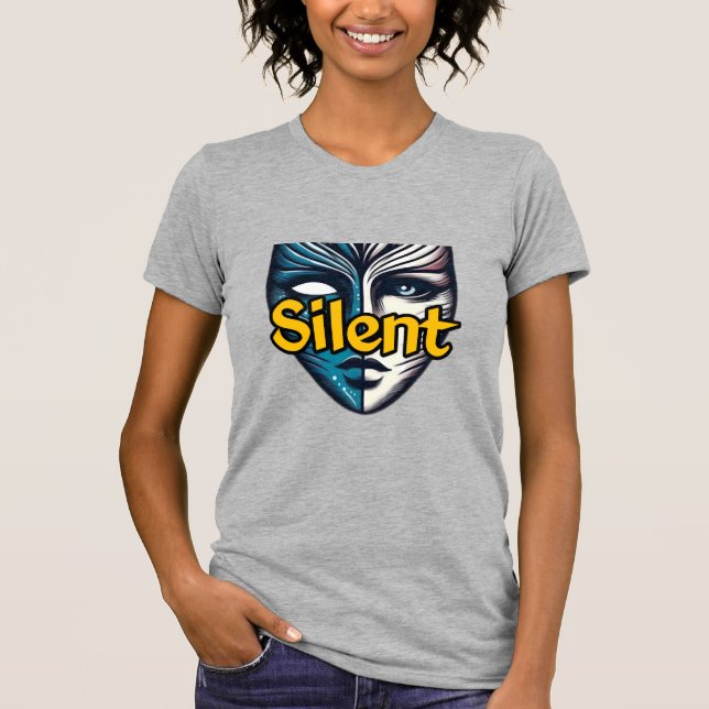 Camiseta Ajustado fina, Canvas, de uso feminino (Frente)