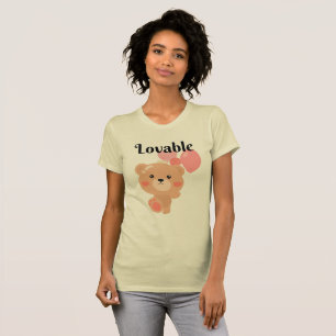 Camiseta Ajustado fina de mulheres adoráveis