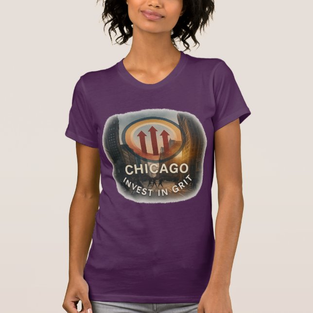 Camiseta Ajustado fino Tee | Moda de Borda Feminina (Frente)