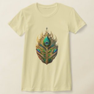 Camiseta Ajustado magro das mulheres cristalinas