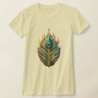 Camiseta Ajustado magro das mulheres cristalinas