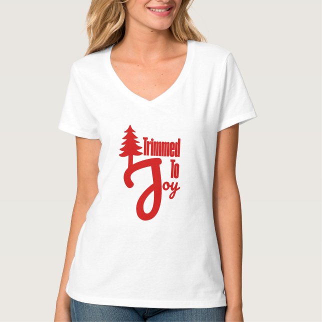 Camiseta Ajustado para a Alegria (Frente)