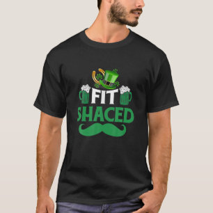 Camiseta Ajustado Shacing Irish Clover Dia de São Patríci