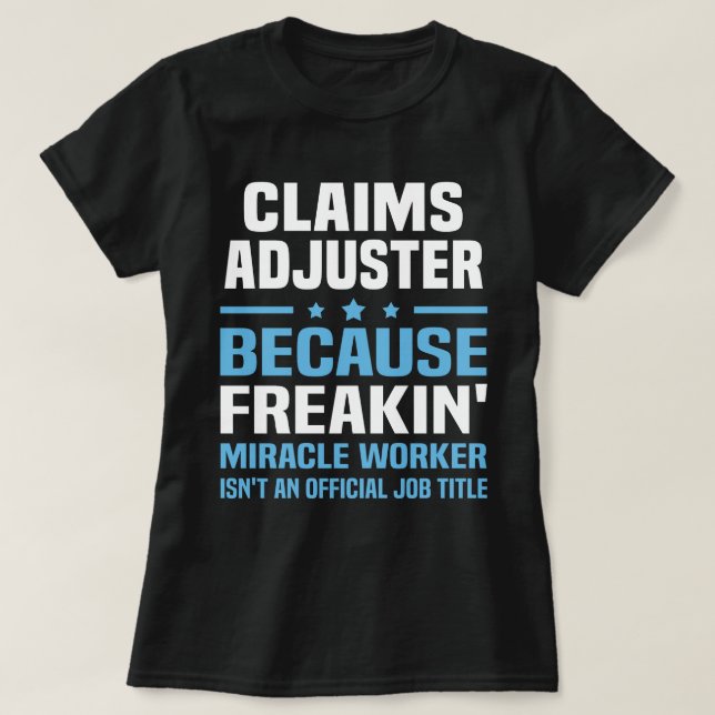 Camiseta Ajustador de Sinistros (Frente do Design)