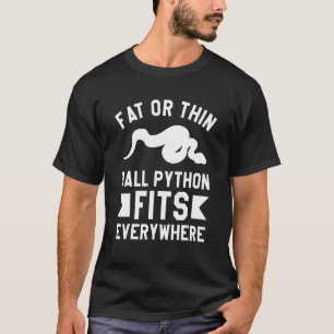 Camiseta Ajustados De Python De Bola Gorda Ou Fina Em Todos