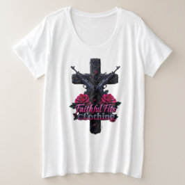 Camiseta Ajustados fiéis, tamanho mais branco básico