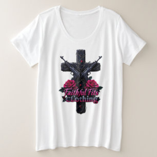 Camiseta Ajustados fiéis, tamanho mais branco básico