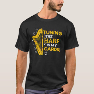 Camiseta Ajustando A Harpa É Meu Hápi Humoroso E Engraçado