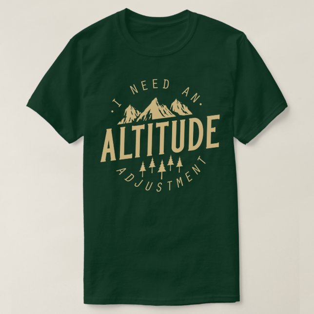 Camiseta Ajuste de altitude 3 (Frente do Design)