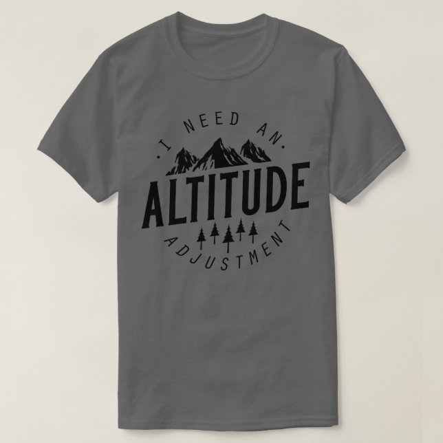 Camiseta Ajuste de altitude 4 (Frente do Design)