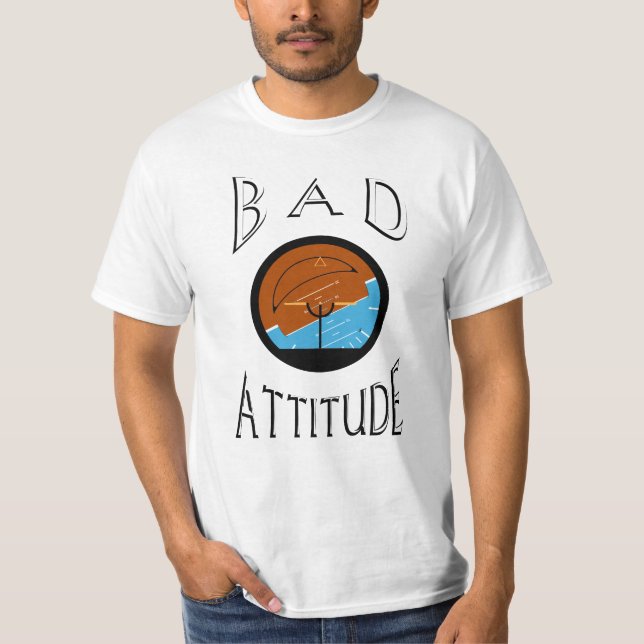 Camiseta Ajuste de atitude ruim para pilotos (Frente)