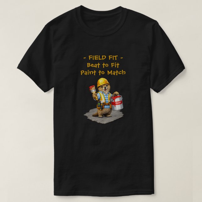 Camiseta "Ajuste de Campo" (Frente do Design)