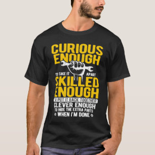 Camiseta Ajuste de Carro Reparando Carros Ferramentas Mecân