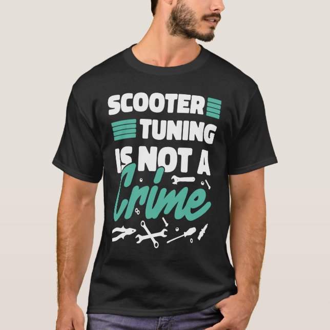 Camiseta Ajuste de patinete não é crime (Frente)