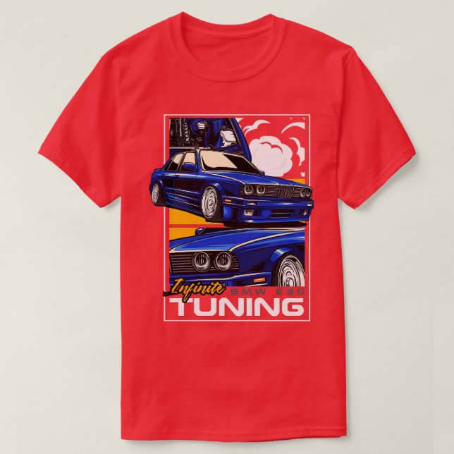 Camiseta Ajuste Infinito Bmw E30 (Frente do Design)