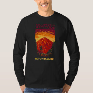 Camiseta Ajuste Sua Altitude Teton Range Hiking Wyoming Hi