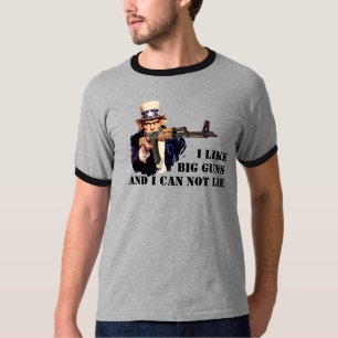 Camiseta AK-47 - eu gosto de ARMAS grandes e eu não posso