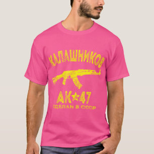 Camiseta Ak-47 Kalashnikov Gift Para Amantes De Arma Texto 