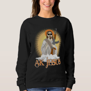 Camiseta AK Jesus Está Usando Óculos de Sol Nuvem Brilhante