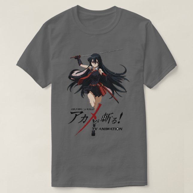 Camiseta Akame ga Matar Red Eyes Sword (Frente do Design)