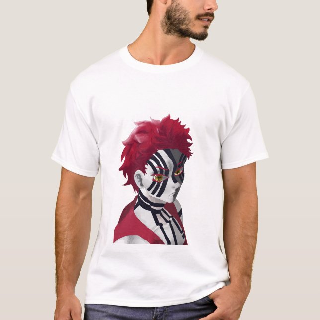 Camiseta Akaza T-shirt: The Power of the Upper Moon - Demon (Frente)