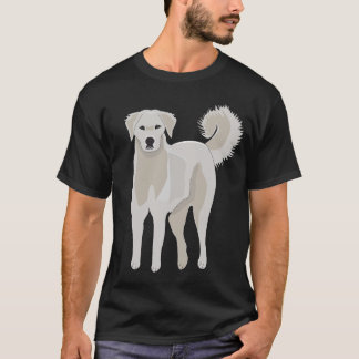 Camiseta Akbash dog, cachorrinho fofo, pirenês-excelente,