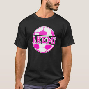 Camiseta Akemi Name Girls Soccer Play Futebol Sports Fan B