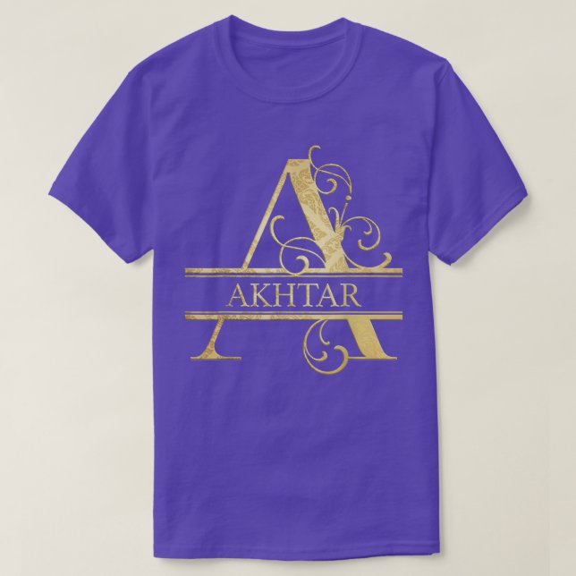 Camiseta Akhtar Name  (Frente do Design)