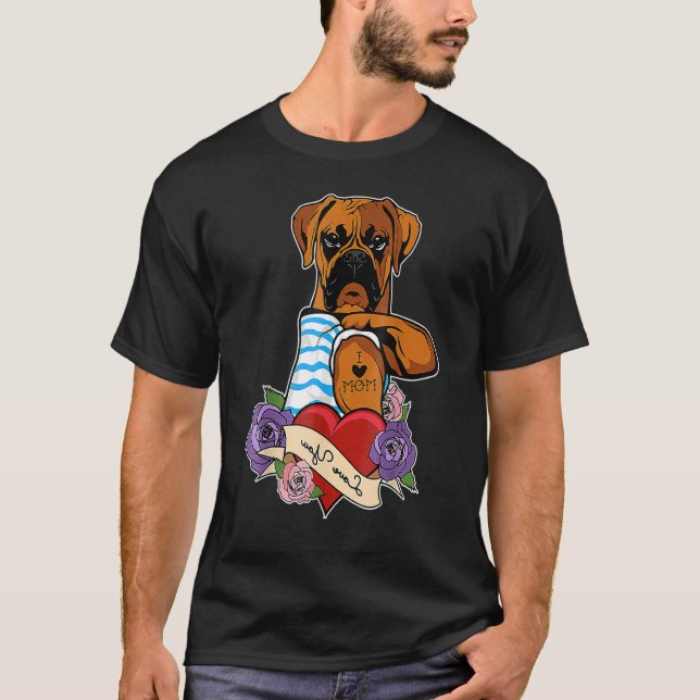 Camiseta Akiras Fudouens Eu Amo Mamãe Tatuagem I Boxer (Frente)