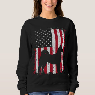 Camiseta Akita 4 de julho Patriotic American Flag Gift