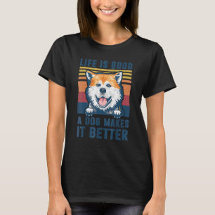Camiseta Akita Dog Akita Pai Mãe Homens Mulheres