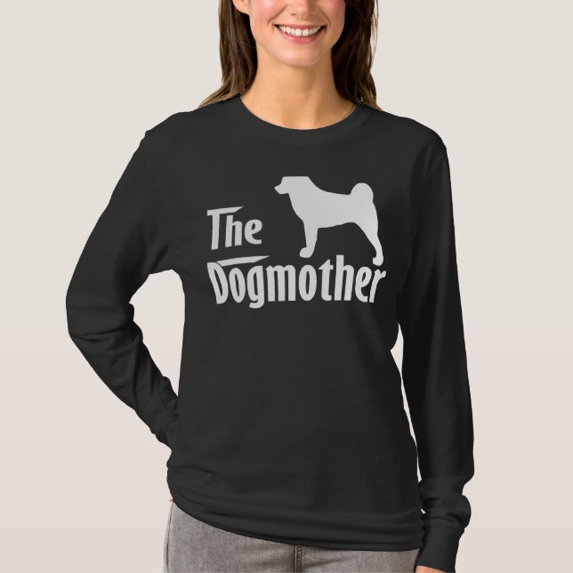 Camiseta Akita Dog Dia de as mães (Frente)