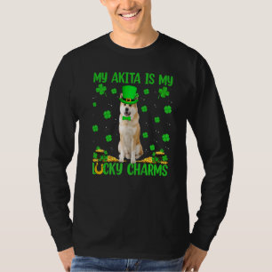 Camiseta Akita É Minha Sorte De Charmes Akita Rua De Cães P