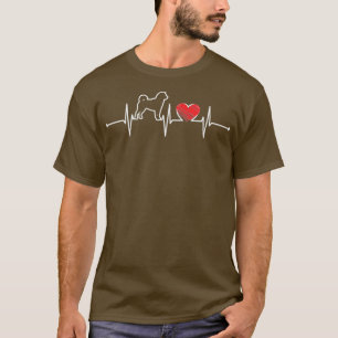 Camiseta Akita Heartbeat For Dog Lover