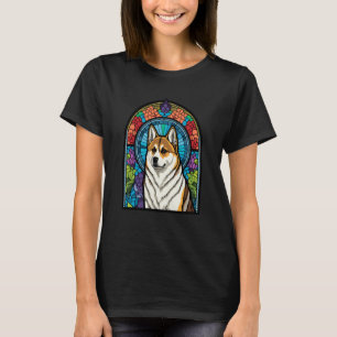 Camiseta Akita Inu Colorful Glass Pop 5